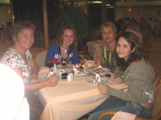 Bernadine, Nadine, ik en Amber