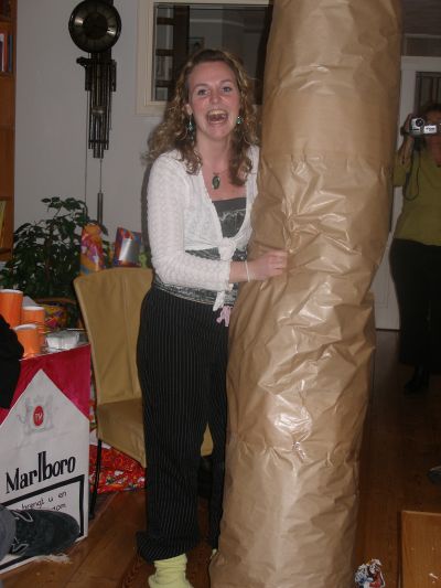 Nadine met haar surprise