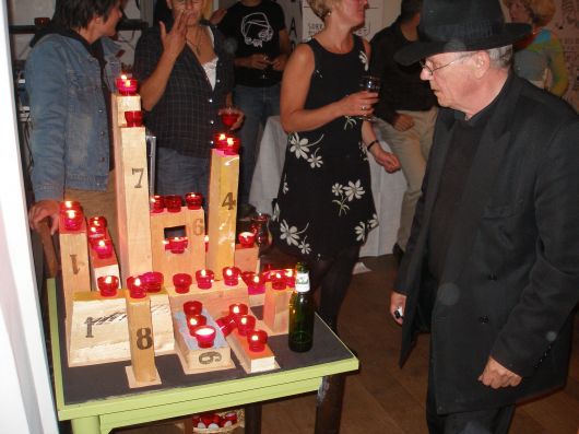 de tafel met kaarsjes