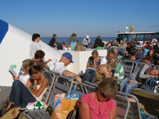 de meiden op de boot