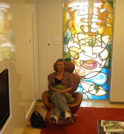 relaxplek bij de bestralingsruimtes