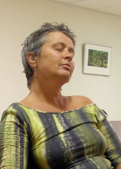 voor het gesprek met de radiotherapeute