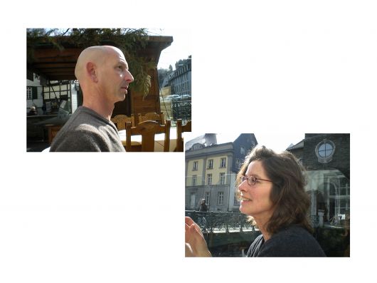 Frank en Marie Louise op een terrasje