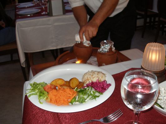 heerlijk eten in het dorp