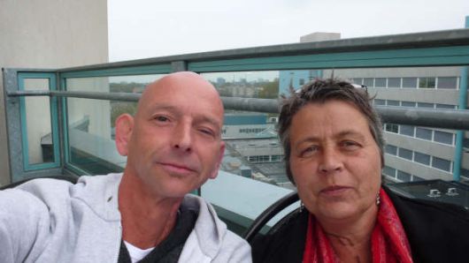 dakterras van het AVL, Frank en ik