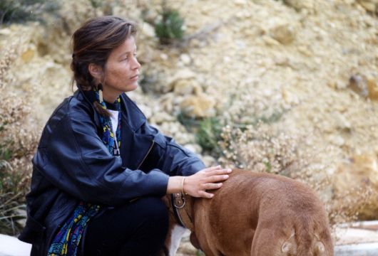 Mariella, inmiddels Gaby op Ibiza met Noortje de hond van tante Tineke