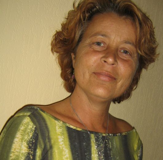 Gaby met korte coupe, de chemo eist toch zijn tol