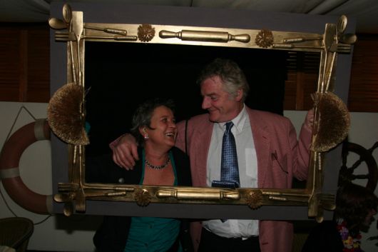 Gaby en Jan in schilderijlijst, 26 januari 2008